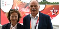 Foto: Eckhard Frerichs / Eva Thesen und Hakan Cakiroglu zeigten sich von der Präsentation des Bogensports bei Die Finals begeistert.