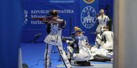 Foto: ESC / Im Kleinkaliber-Dreistellungskampf rechnen sich die Team-Europameister Xenia Mund (stehend), Finnja Rentmeister (kniend) und Katrin Grabowski (liegend) auch bei der WM in Suhl etwas aus.