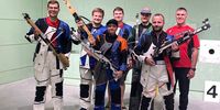 Foto: Jochen Michaelis / Das siegreiche Team der SG Zaitzkofen v.l.: Raphael Witt, Manuel Schmied, Sandra Reimann, Elias Stelzl, Felix Forster, Jakub Novák, Christian Kauer.