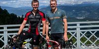 Foto: Maximilian Dallinger / Gehen demnächst auf große (Rad-)Tour: David Koenders (links) und Maximilian Dallinger.