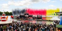 Foto: City Press Berlin / Die zahlreichen Zuschauer der Eröffnungsfeier erlebten ein Ende mit schwarz-rot-goldenem Knalleffekt.