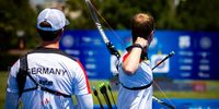 Foto: World Archery / Vor kurzem wurden Jonathan Vetter und Mathias Kramer Team-Europameister, nun treten sie neben elf anderen deutschen Athleten bei der CISM Bogensport in Warendorf an.