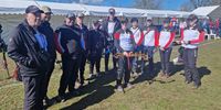 Foto: DSB / Jubel beim Compound-Team über den Gewinn des Quotenplatzes durch Katharina Raab.