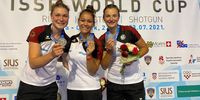 Foto: DSB / Stolzes Silber-Trio: Carina Wimmer, Andrea Heckner und Sandra Reitz.