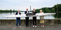 Foto: City-Press Berlin / Machen Werbung für Die Finals in Hannover: (v.l.n.r.): Jens Palandt, Belit Onay, André Lawiszus und Susanne Blasberg-Bense.