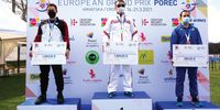 Foto: Archery Europe / Der verdiente Lohn für Maximilian Weckmüller nach einem bärenstarken Turnier.