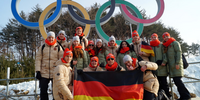 Foto: DOA / Einmal die Olympischen Spiele hautnah erleben?! Das deutsche olympische Jugendlager - auf dem Bild Teilnehmer im koreanischen PyeongChang 2018 - macht es möglich.