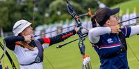 Foto: World Archery / Johanna Klinger musste mit Clea Reisenweber und Elena Idensen eine bittere Niederlage gegen Frankreich hinnehmen.