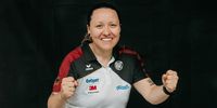 Foto: Eckhard Herfet / So sehen wir Jolyn Beer am liebsten: Jubelnd im DSB-Trikot.