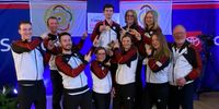 Foto: DSB / Ein stolzes deutsches Team mit dem "Luftpistolen-König von Hamar": Robin Walter wird von den Kollegen gefeiert.