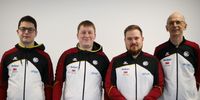 Foto: DSB / Schnellfeuerteam Kairo von links Florian Peter, Christian Reitz, Oliver Geis, Detlef Glenz