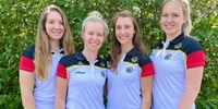 Foto: DSB / Dieses Quartett wird für die WM von Bundestrainerin Claudia Verdicchio-Krause zur Nominierung vorgeschlagen: Doreen Vennekamp, Svenja Berge, Michelle Skeries und Josefin Eder.