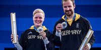 Foto: World Archery / Bei den Olympischen Spielen in Paris 2024 sorgten Michelle Kroppen und Florian Unruh für Silberglanz.