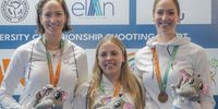 Foto: Koenders / Gewinnen bei den FISU World University Championships im Team zwei Mal Bronze: Franka Janßen, Michelle Blos und Anna Janßen