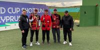 Foto: DSB / Das Bronzeteam von Nikosia v.l.: Co-Trainer Jürgen Raabe, Vincent Haaga, Felix Haase, Sven Korte und Bundestrainer Axel Krämer.