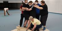 Foto: DSJ / Die Teilnehmer an der KITRA-Ausbildung lernten verschiedene Übungen und Spielformen kennen, die für das kindgerechte Training geeignet sind.