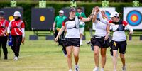 Foto: World Archery / Charline Schwarz, Katharina Bauer und Elisa Tartler wollen ach EM-Gold auch beim Weltcup mit starken Leistungen im Team und Einzel glänzen.
