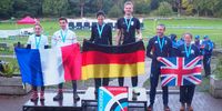 Foto: World Archery Europe / Das deutsche Mixed Team ganz oben: Sandra Szulc und Marco Kreische