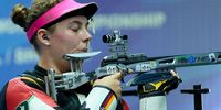 Foto: ISSF / Hannah Wehren zeigte eine starke Leistung im Dreistellungskampf und wurde Achte im Einzel und Vierte mit der Mannschaft.