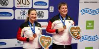 Foto: ISSF / Freuen sich auf den Heim-Weltcup in München: Doreen Vennekamp und Christian Reitz, die im vergangenen Jahr Bronze im Luftpistolen Mixed-Wettkampf gewannen.