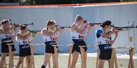 Foto: Britta Kußmaul / Mal wieder eine Klasse für sich! Kerstin Schmidt (ganz rechts) sicherte sich bei der DM Target Sprint alle drei möglichen Titel im Einzel, Single Mixed und Mixed Team.