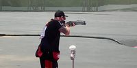 Foto: DSB / Andreas Löw schoss am ersten Tag des Trap-Wettbewerbs stark und rangiert auf Platz sieben.