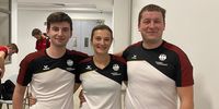 Foto: DSB / Dreimal Luftpistole, dreimal Medaille sicher: Robin Walter, Sandra und Christian Reitz.