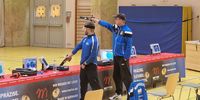 Foto: Philip Bernhard / Im Stechschuss sorgte Marcel Stürken (rechts) für den Sieg des SV Schirumer Leegmoor gegen Mario Nittel und die Sp.Sch. Fahrdorf und damit für den perfekten Saisonstart seines Teams.
