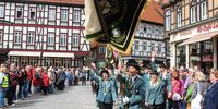 Foto: DSB / Zuletzt fand 2019 in Wernigerode ein Festumzug im Rahmen eines Deutschen Schützentages statt.