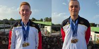 Foto: DSB / Super erfolgreich bei der EM in Rom: Noah Nuber (links) und Simon Moritz gewannen nach Team-Gold mit Fabio Alex noch Gold und Bronze im Einzel.