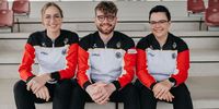 Foto: Lisa Pickl / Das Olympia-Trio von Paris 2024 Anna Janßen, Maximilian Ulbrich und Lisa Grub will sich nun für die WM in Kairo qualifizieren.