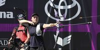 Foto: Eckhard Frerichs / Team-Weltmeisterin Charline Schwarz ließ ihre Pfeile zum Titel gekonnt fliegen.