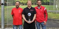 Foto: Jochen Michaelis / Souveräner Sieger der Armbrustliga 30m: Das Team der ASC Göppingen mit Gebhard Fürst, Benjamin Hügler und Louis Fürst (v.l.).