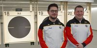 Foto: DSB / Das Schnellfeuerpistolen-Duo für die Olympischen Spiele 2024: Florian Peter und Christian Reitz.