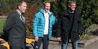 Foto: TSB / TSB-Präsident Stephan Ton begrüßte DOSB-Präsident Thomas Weikert (rechts) und Frank Ullrich (Mitte), den Vorsitzenden des Sportausschusses des Deutschen Bundestages in Suhl.