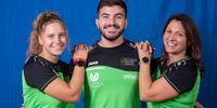 Foto: Hitzhofen / Die Neuzugänge des SV Hitzhofen-Oberzell, Sarah Paul, Matteo Mastrovalerio und Doris Schneider, fiebern dem Heimwettkampf entgegen.