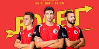 Foto: FSG Tacherting / Moritz Wieser, Johannes Maier und Felix Wieser (v.l.) freuen sich wie der gesamte Verein FSG Tacherting auf das Heim-Wochenende.