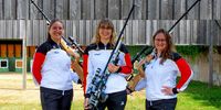 Foto: Julian Gebauer / Das Frauen-Trio Laufende Scheibe Eva Östreicher, Daniela Vogelbacher und Nicola Müller-Faßbender (v.l.) will bei der EM in Eriwan an die Erfolge des Vorjahres anknüpfen.