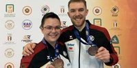 Foto: DSB / Glücklich über Bronze im Mixed-Wettbewerb: Lisa Müller und Maximilian Dallinger.