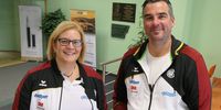 Foto: DSB / DSB-Sportdirektor Thomas Abel, hier mit Pistolen-Bundestrainerin Claudia Verdicchio-Krause, hofft auf starke DSB-Leistungen in Kairo.