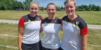 Foto: DSB / Das Trio Katharina Bauer, Elina Idensen und Michelle Kroppen setzte sich bei den Frauen durch.