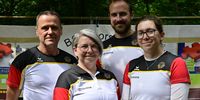 Foto: DSB / Das Quartett Michael Meyer, Christine Schäfer, Florian Unruh und Elisa Tartler wird bei den World Games in Chengdu an den Start gehen.