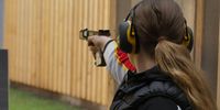 Foto: Michael Eisert / Franziska Thürmer war als 20. beste deutsche Schützin mit der Sportpistole.