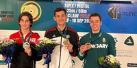 Foto: DSB / Ein großer Tag für Leon Thieser: EM-Gold im 50m Liegendschießen.