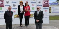 Foto: DSB / Anabell Dörsam, die Siegerin des Kehat Shor Gedächtnispreises, mit dessen Tochter Michal Shahar, Michael Rohar, Präsident des Israelischen Schießsportverbandes und DSB-Präsident Hans-Heinrich von Schönfels.