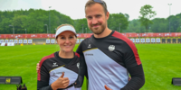 Foto: Eckhard Frerichs / Gehen als Nummer zwei im Mixed in die Ko-Phase: Katharina Bauer und Florian Unruh.