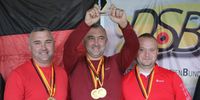 Foto: Martina Brandes / Alexey Klassin jubelte mit Zwillingsbruder Dmitrij Wolf und Alexander Kraus nach seinem Einzelsieg auch über Teamgold.