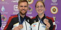 Foto: DSB / Strahlen über Bronze: David Koenders und Anna Janßen.