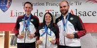 Foto: DSB / Die DSB-Medaillengewinner von Straßburg v.l.: Markus Peschel, Sandra Reimann und Julian Kemptner.
