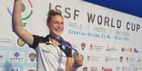 Foto: DSB / Nach EM-Gold nun Weltcup-Silber: Carina Wimmer scheint Gefallen an der Edelmetall-Jagd zu finden.
